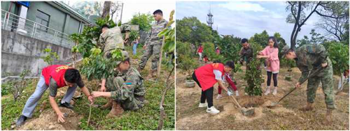 圖：紅棉老兵、部隊官兵與少先隊員共植雙擁樹1(1)_副本(1).jpg