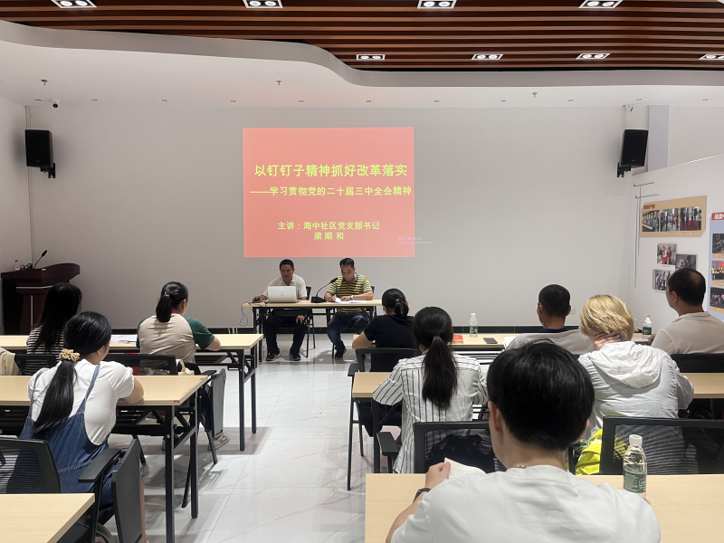 中南街：海中社區(qū)黨支部召開(kāi)學(xué)習(xí)貫徹黨的二十屆三中全會(huì)精神宣講會(huì)（組圖3）.png