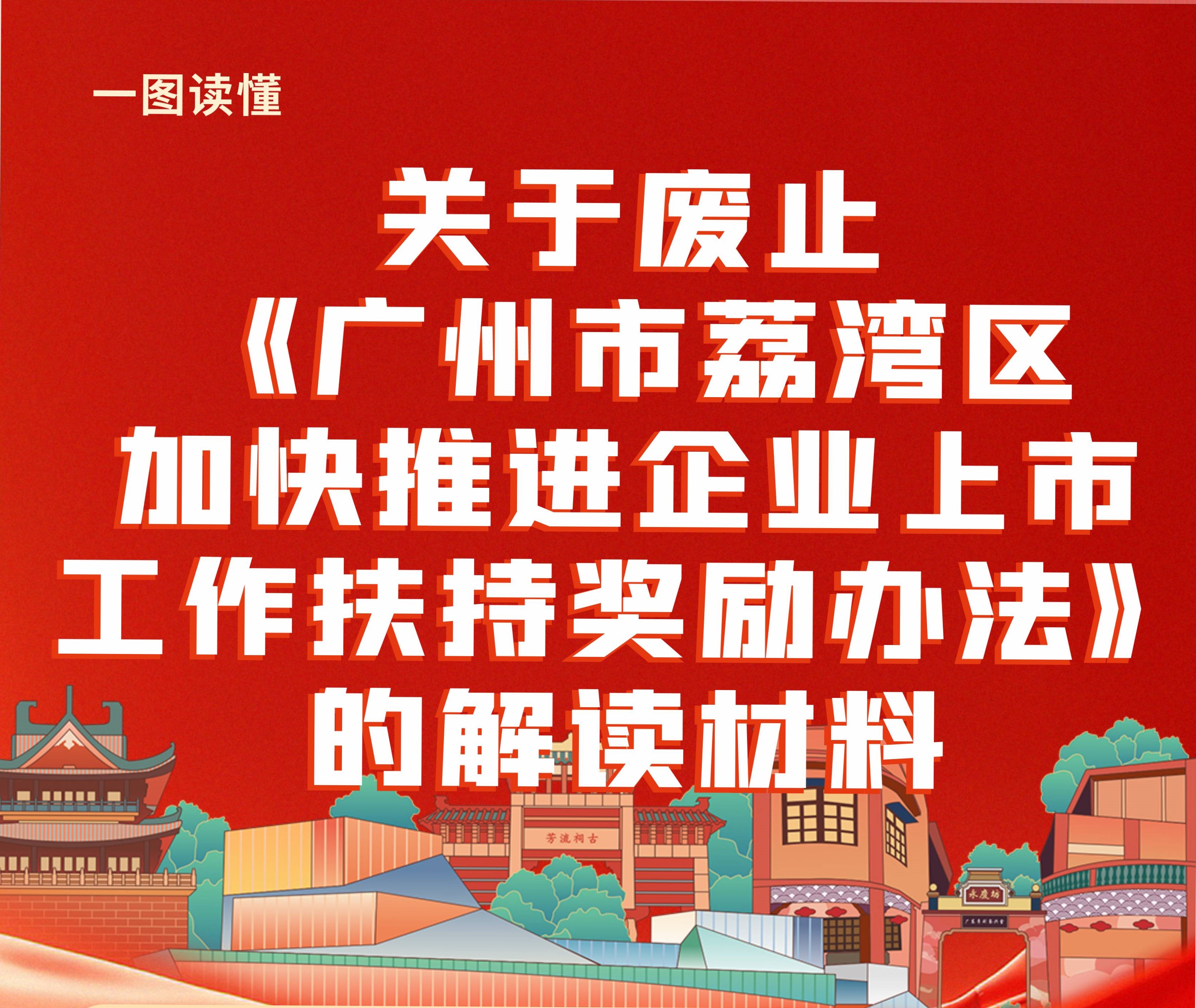 【一圖讀懂】關于廢止《廣州市荔灣區(qū)加快推進企業(yè)上市工作扶持獎勵辦法》